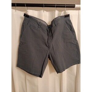 Johnnie O Short Mens 38 Blue Gray Reyes Washed Stretch Twill Chino Pima Cotton